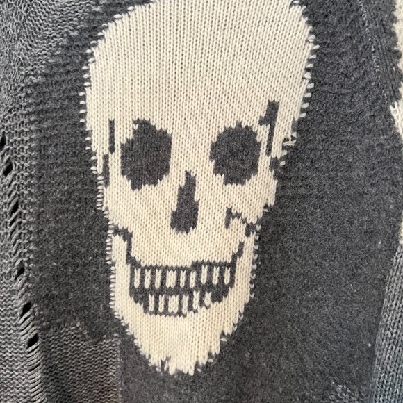 Skull Cashmere cardigan sweater - Picture 5 of 7